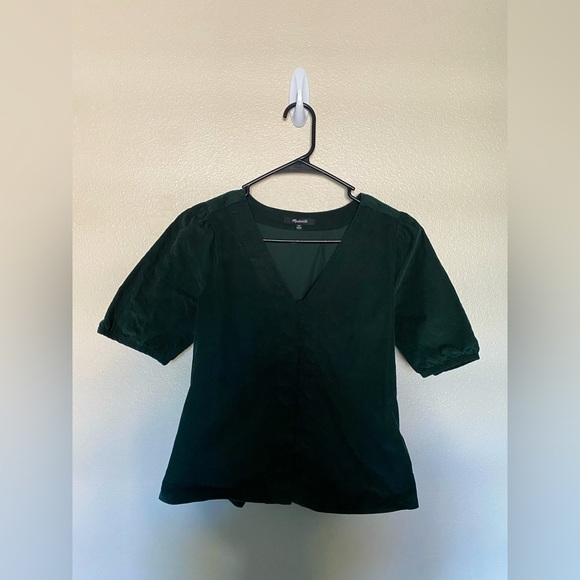 Madewell Corduroy Puff Sleeve Button FrontTop - Picture 5 of 9